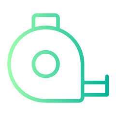 measuring tape gradient icon
