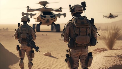 military with advanced drones of the future, to monitor the location of the enemy with Generative AI Technology.