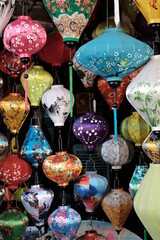 colorful lamps in Hoi An