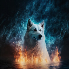 ukrainian wolf, Generative AI
