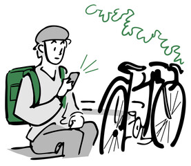 デリバリー待機中