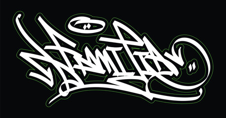 graffiti tagging word of FAMILIA
