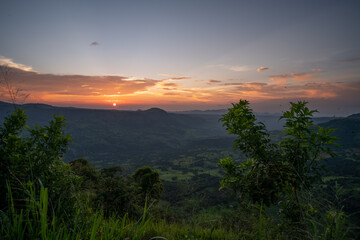 Obraz premium sunrise over the mountains