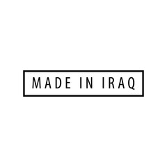 Fototapeta premium Made in Iraq icon vector logo design template