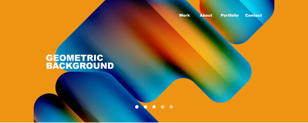 Geometric fluid shapes with liquid colors abstract background. Vector Illustration For Wallpaper, Banner, Background, Card, Book Illustration, landing page