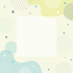 抽象的なパターンのスクエアフレーム