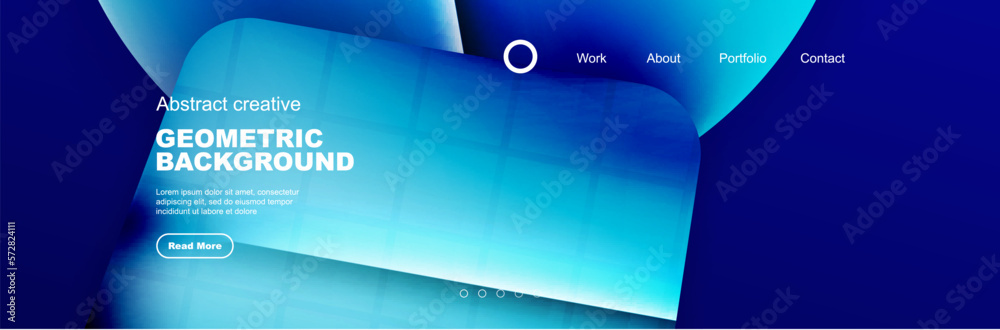 Wall mural abstract background for your landing page design. web page for website or mobile app wallpaper