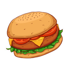 fast food hand drawn illustration