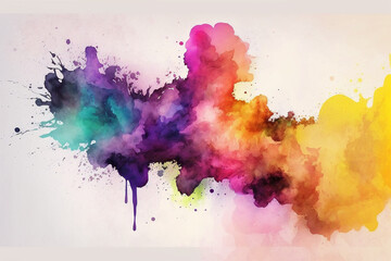 Abstract Colorful Watercolor Background For Graphic Design
