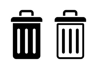 Bin vector icons collection