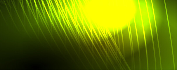 Light beams, neon lines abstract background. Vector Illustration For Wallpaper, Banner, Background, Card, Book Illustration, landing page