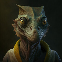 Obraz premium Prehistoric Memories (generated by Artificial Intelligence)