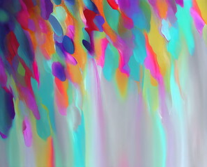 neon abstract paint strokes background art created with generative ai