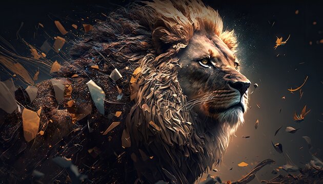 3d lion wallpapers free download