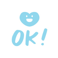 Sticker cute OK word planner