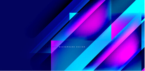 Dynamic triangle design with fluid gradient colors abstract background