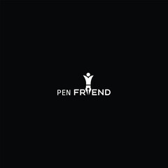  Pen Friend  logo design template and new idea concept
