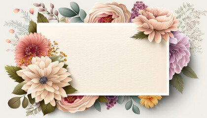 a stunning and vibrant image of beautiful flowers, with an open space for adding personalized text or overlay