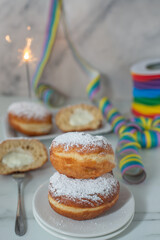 Krapfen or Berliner doughnuts 