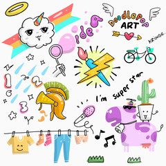 cute doodle illustration