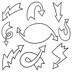 doodle illustration in white background