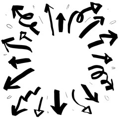 doodle illustration in white background