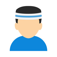 Runner athlete profile icon. Runner athlete profession