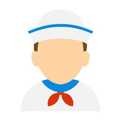Sailor profile icon. Sailor profession
