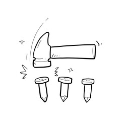 doodle illustration in white background