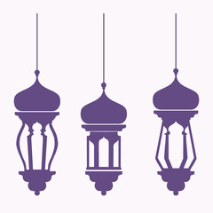 set of three lamps