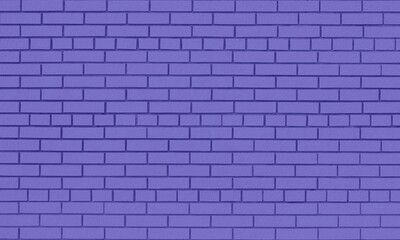 Violet brick wall background for interior design