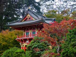 A Japanese building in Japanese Garden