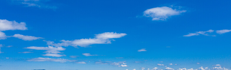 空　青空　パノラマ　青　雲