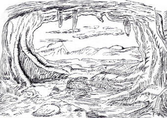 Cave Ilustration