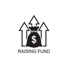 raising fund icon , investment icon