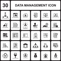 data management icon , organization icon