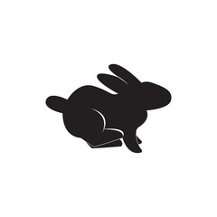 Rabbit logo design illustration template vector icon