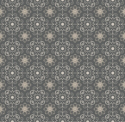 Floral vintage patterns. Baroque, damask wallpapers. Seamless vector backgrounds. Elegance luxury Victorian-style textures.