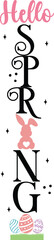 Easter Porch Sign SVG  Spring Vertical Signs svg