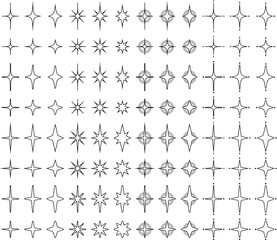 輝きマークのセット