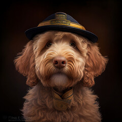 Dog in a hat