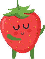 Strawberry Cartoon Character