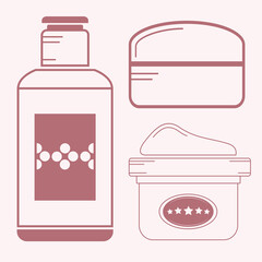 set of skincare tools