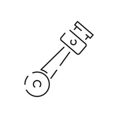 Car service thin line icon, Auto Repair Shop vector, Lorry Spare Parts Design Set, Basic automotive symbol on white background, Vehicle repair garage and Service Graphic