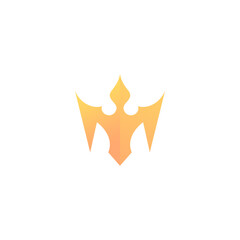 M Crown Logo Design. Crown Icon