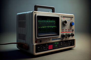 Fototapeta premium Patient monitor. Generative Ai