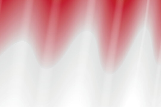 red and white wave abstract background, fluid background suitable use for computer deskstop background and landing page. 3d vector. indonesian flag