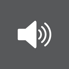 Audio volume simple icon
