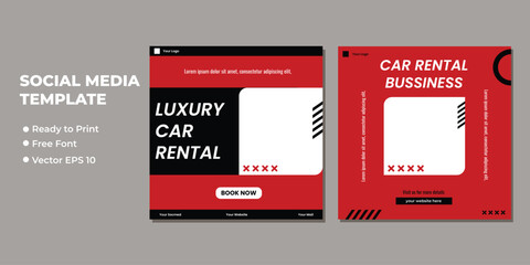 Set of editable minimal square banner template. Suitable for social media post and web internet ads. Vector illustration with photo college