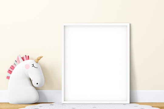 8X10, 16X20 ...Frame Suitable Size , Frame Mockup, Mockup In Interior, Mockup Poster, Nursery Room Mockup	
